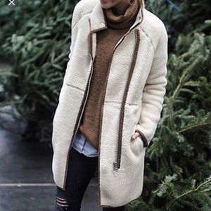 Fleece Beige Coat